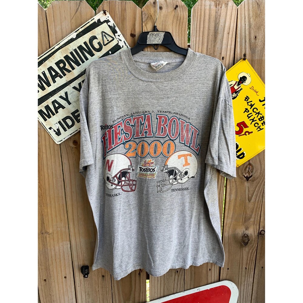 Vtg 2000 Fiesta Bowl NFL by Tostitos Nebraska Vs Tennessee Tshirt XL